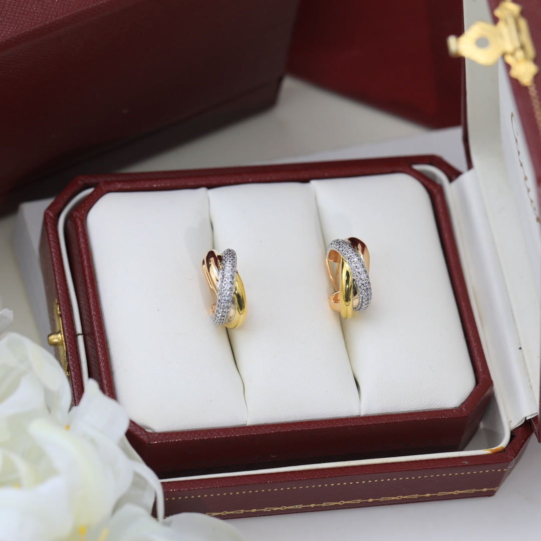 Noble Trinity Diamond Earrings