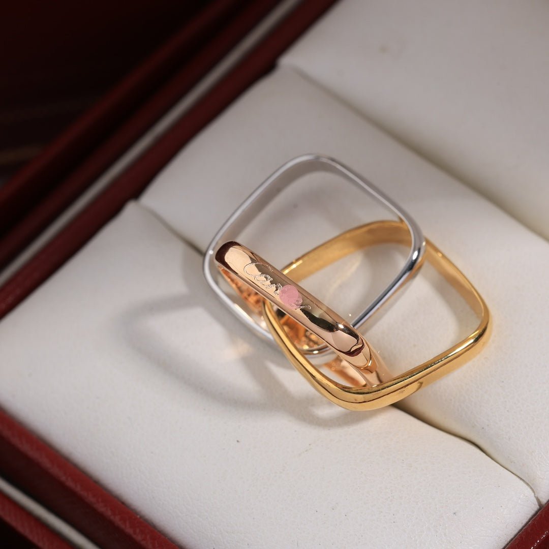 Noble Trinity Cushion Ring