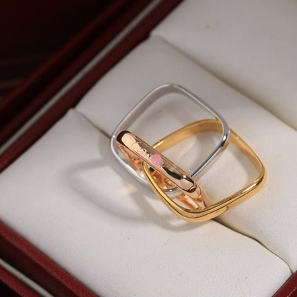 Noble Trinity Cushion Ring