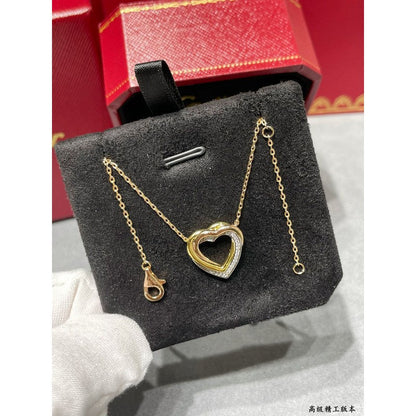Noble Trinity Heart Diamond Necklace