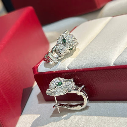 Noble Panthère De Diamond Earrings
