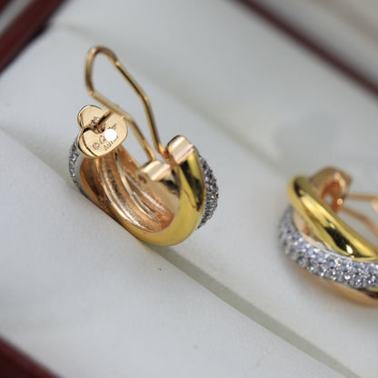 Noble Trinity Diamond Earrings