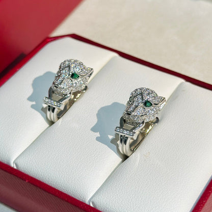 Noble Panthère De Diamond Earrings
