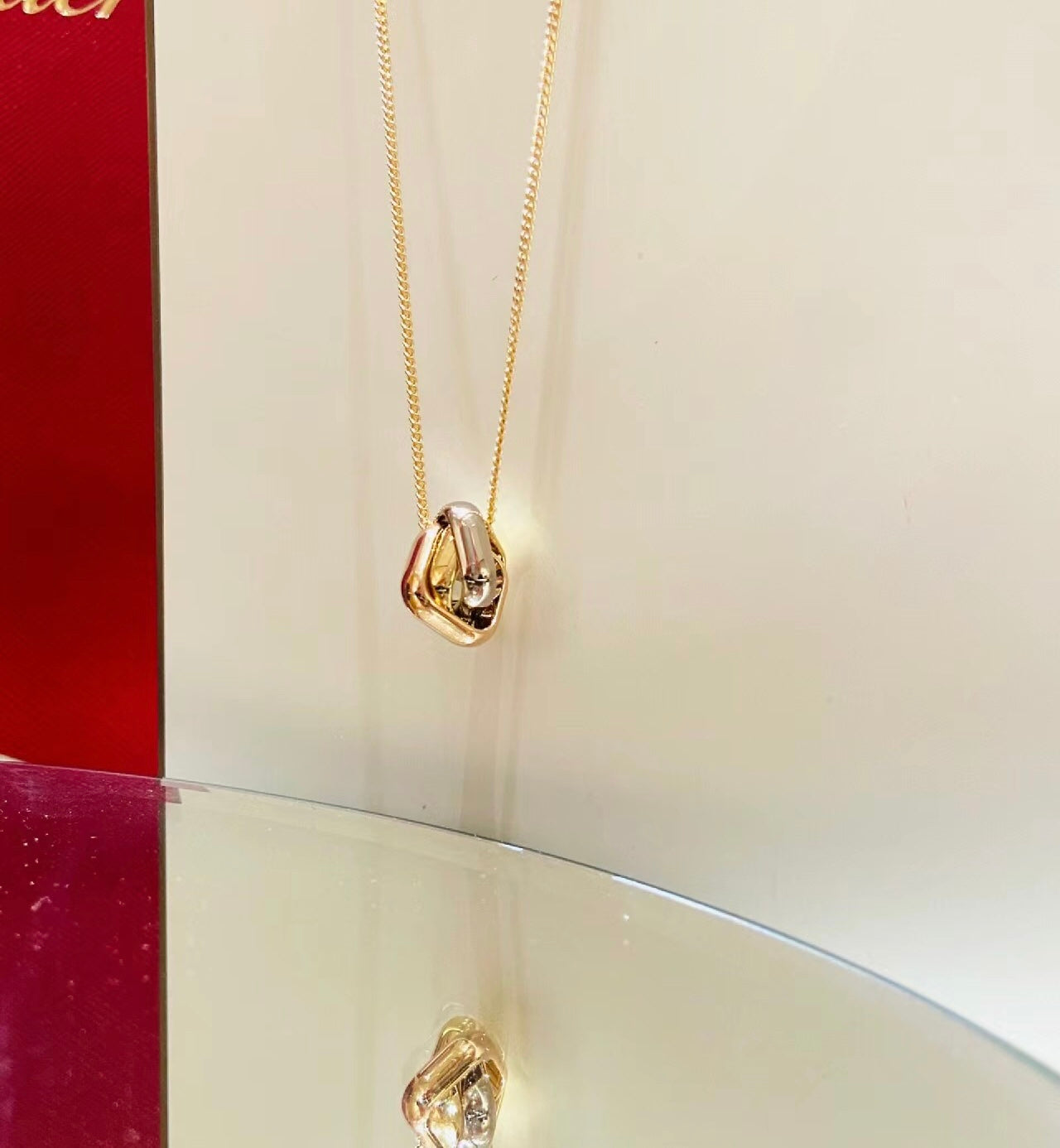 Noble Trinity Cushion Necklace