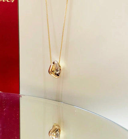 Noble Trinity Cushion Necklace