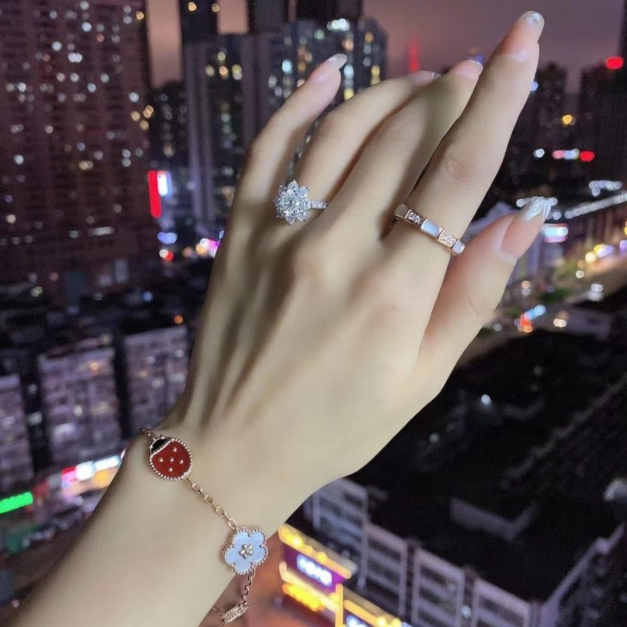 Noble Lucky Spring Rose Gold Bracelet 5 Motifs