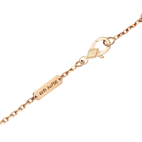 Noble Lucky Spring White Blossom Rose Gold Bracelet