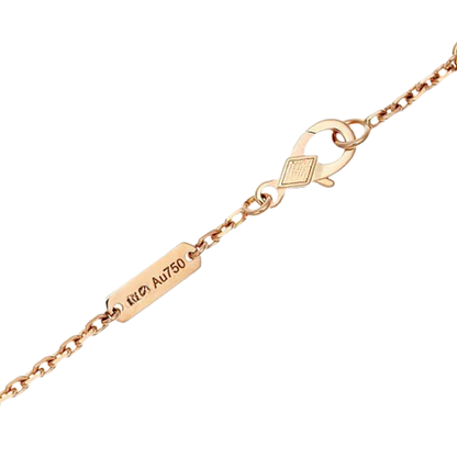 Noble Lucky Spring White Blossom Rose Gold Bracelet