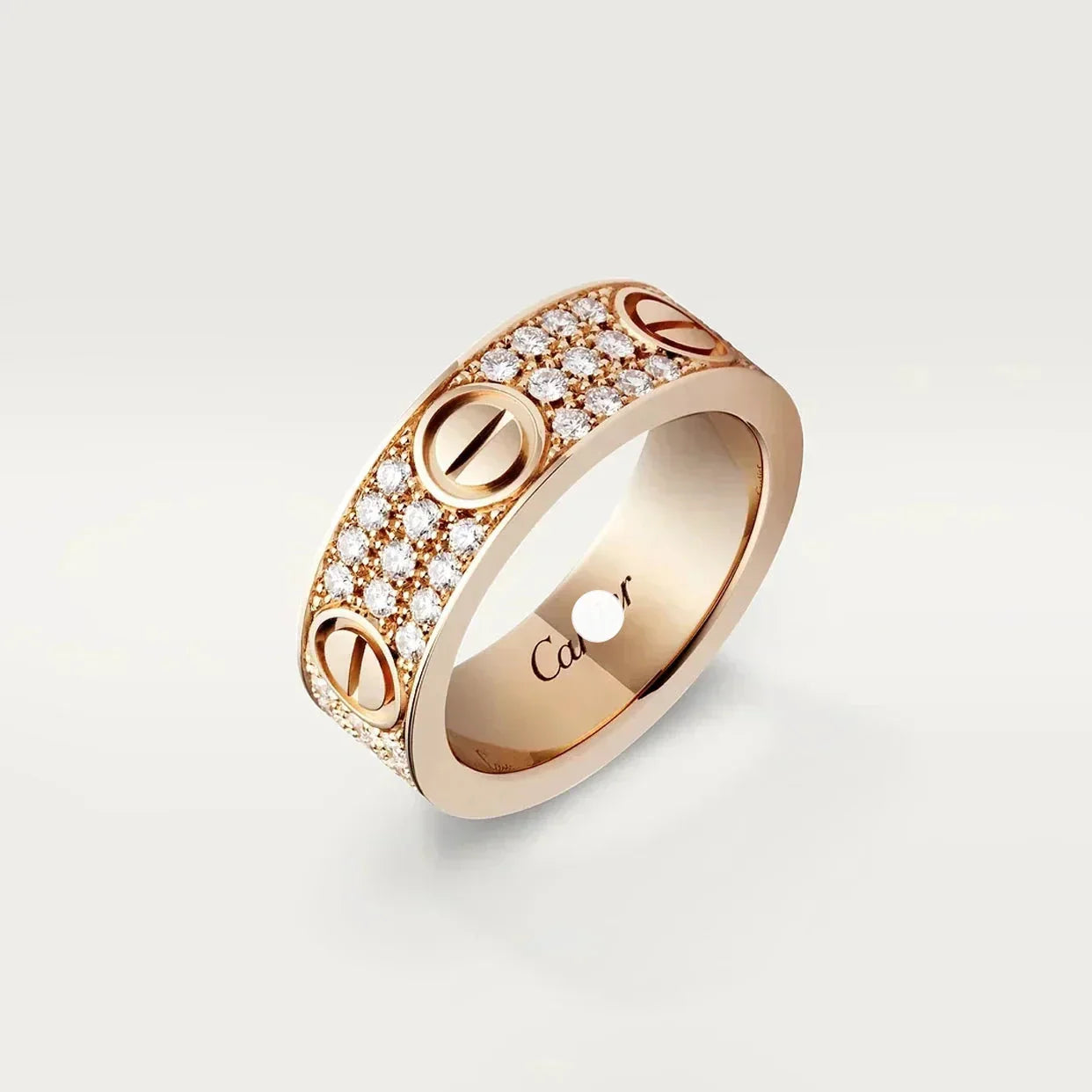 Noble Love Diamond-Paved 6.5mm Ring